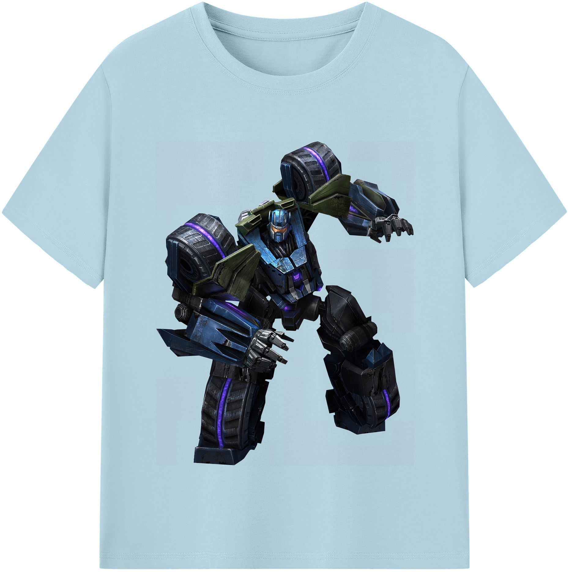 （画像用） Transformers トランスフォーマー 綿100％半袖Tシャツ（フロントプリント）